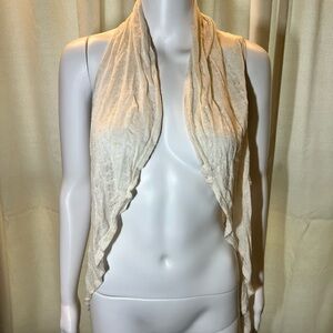 Vintage Cream Knit Vest